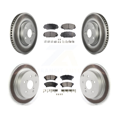 [Avant + Arrière] Kit de disque (revêtu) et plaquette (semi-métallique) de frein pour 2016-2020 Toyota Mirai KGF-102490