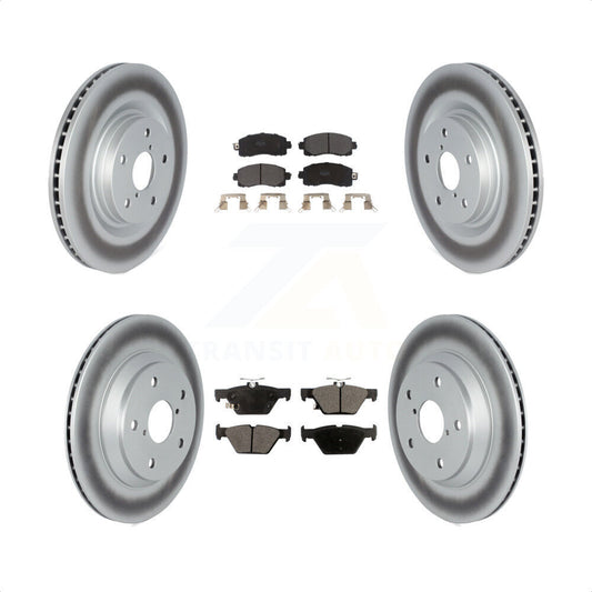 [Avant + Arrière] Kit de disque (revêtu) et plaquette (semi-métallique) de frein pour 2019-2021 Subaru Forester avec 316mm Diameter Rotor KGF-102495 par Transit Auto