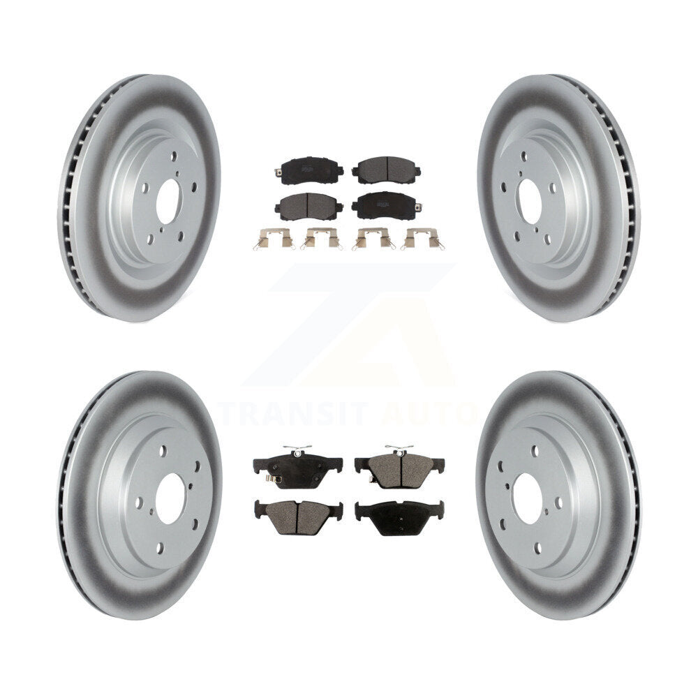 [Avant + Arrière] Kit de disque (revêtu) et plaquette (semi-métallique) de frein pour 2019-2021 Subaru Forester avec 316mm Diameter Rotor KGF-102495