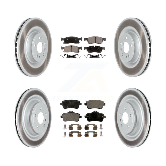 [Avant + Arrière] Kit de disque (revêtu) et plaquette (semi-métallique) de frein pour Mercedes-Benz GLS450 GL450 GL350 ML400 KGF-102496