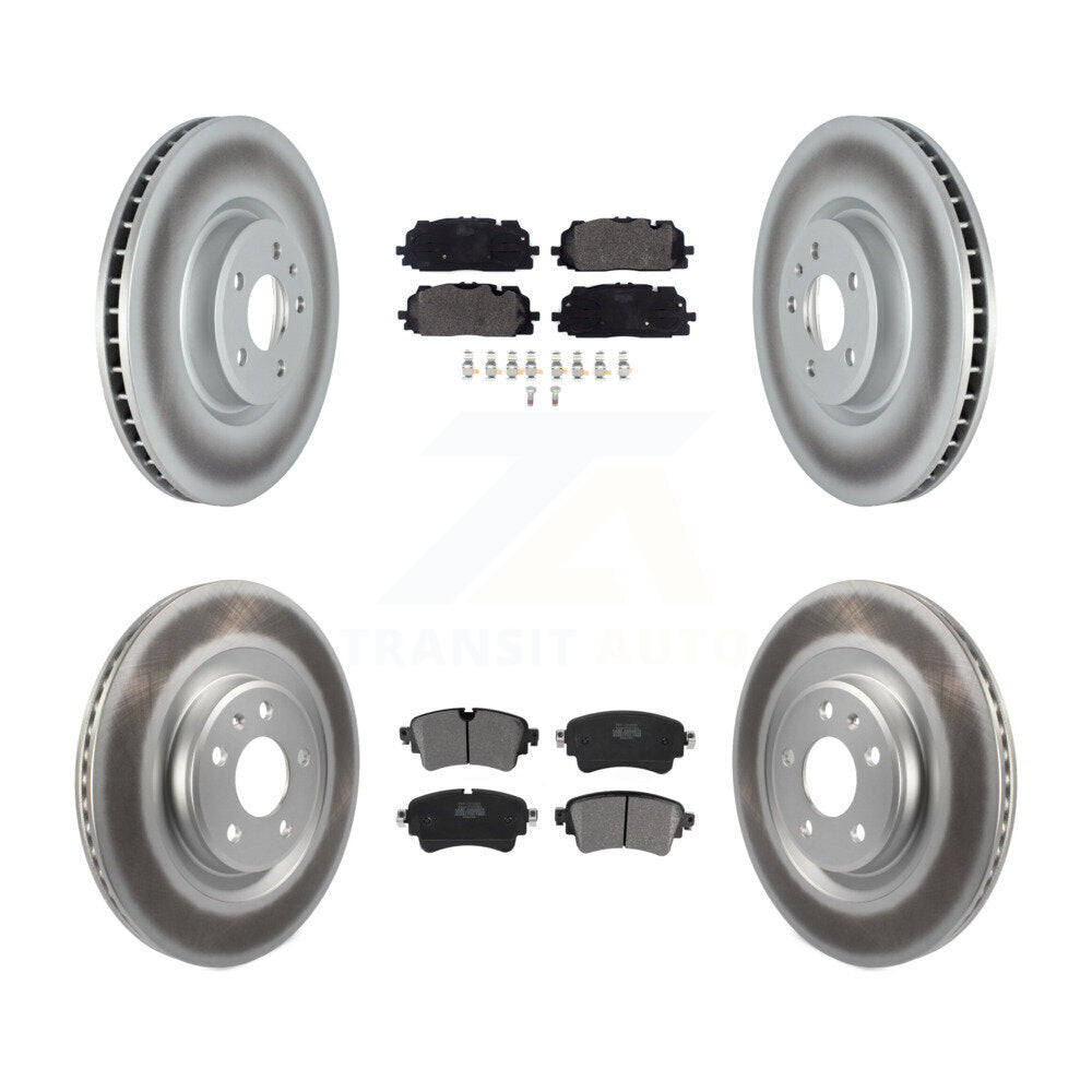 [Avant + Arrière] Kit de disque (revêtu) et plaquette (semi-métallique) de frein pour Audi S5 S4 Sportback KGF-102504
