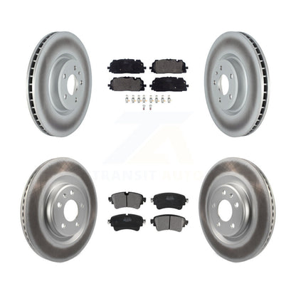 [Avant + Arrière] Kit de disque (revêtu) et plaquette (semi-métallique) de frein pour Audi S5 S4 Sportback KGF-102504