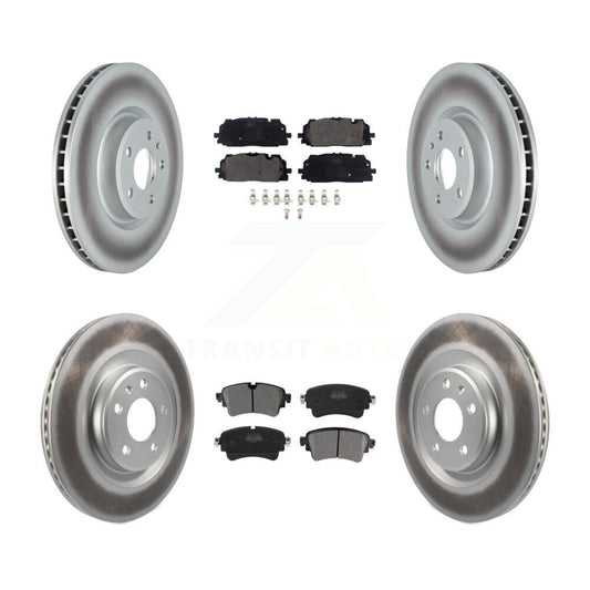 [Avant + Arrière] Kit de disque (revêtu) et plaquette (semi-métallique) de frein pour Audi S5 S4 Sportback KGF-102504