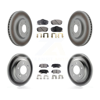 [Avant + Arrière] Kit de disque (revêtu) et plaquette (semi-métallique) de frein pour Kia Soul EV KGF-102505