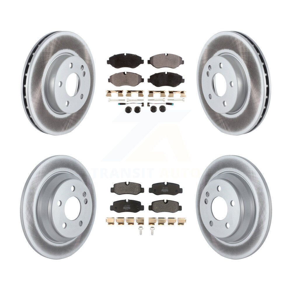 [Avant + Arrière] Kit de disque (revêtu) et plaquette (semi-métallique) de frein pour 2016-2020 Mercedes-Benz Metris KGF-102508
