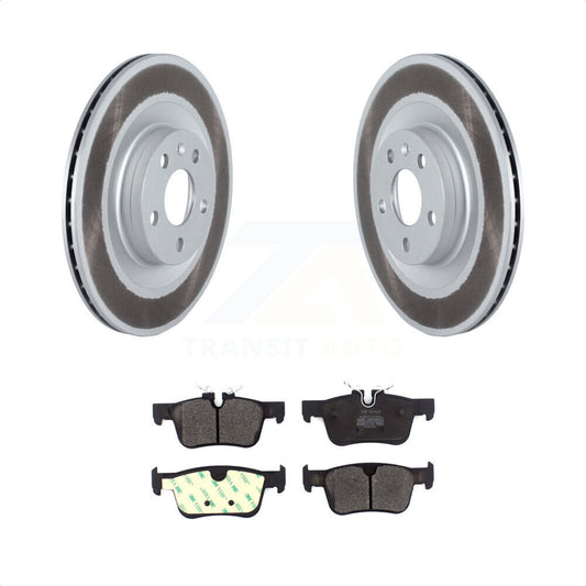[Arrière] Kit de disque (revêtu) et plaquette (semi-métallique) de frein pour 2018-2019 Volvo XC60 avec 320mm Diameter Rotor KGF-102518 par Transit Auto