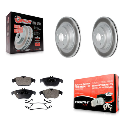 [Arrière] Kit de disque (revêtu) et plaquette (semi-métallique) de frein pour Mercedes-Benz E550 avec 320mm Diameter Rotor KGF-102523