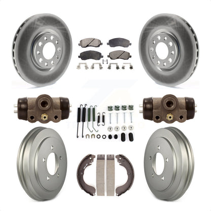 [Avant + Arrière] Kit de disque (revêtu) et plaquette (semi-métallique) de frein pour 2017 Jeep Compass rear brakes avec 305mm Diameter Rotor KGF-102549 par Transit Auto