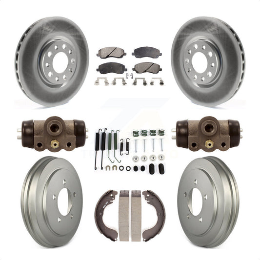 [Avant + Arrière] Kit de disque (revêtu) et plaquette (semi-métallique) de frein pour 2017 Jeep Compass rear brakes avec 305mm Diameter Rotor KGF-102549 par Transit Auto