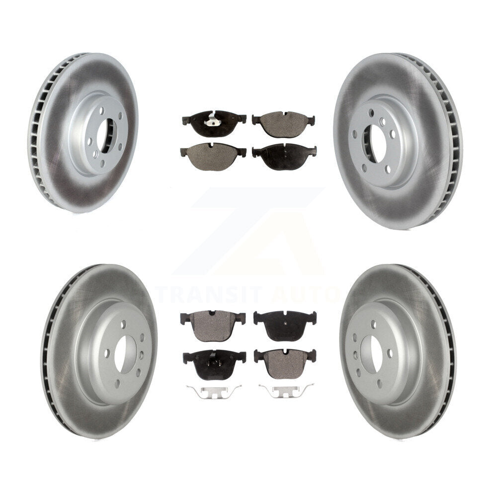 [Avant + Arrière] Kit de disque (revêtu) et plaquette (semi-métallique) de frein pour BMW 740Li 740i 535i GT xDrive ActiveHybrid 7 KGF-102552