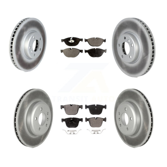 [Avant + Arrière] Kit de disque (revêtu) et plaquette (semi-métallique) de frein pour BMW 740Li 740i 535i GT xDrive ActiveHybrid 7 KGF-102552