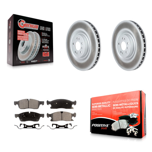 [Avant] Kit de disque (revêtu) et plaquette (semi-métallique) de frein pour Mercedes-Benz ML350 GLS450 GL450 GL350 ML400 ML250 KGF-102554