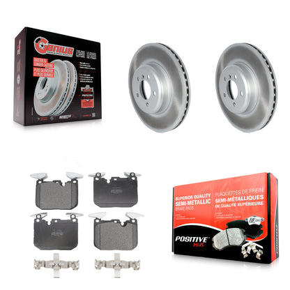 [Avant] Kit de disque (revêtu) et plaquette (semi-métallique) de frein pour BMW 335i xDrive 435i 330i 340i 230i 440i Gran Coupe GT M240i ActiveHybrid 3 KGF-102567