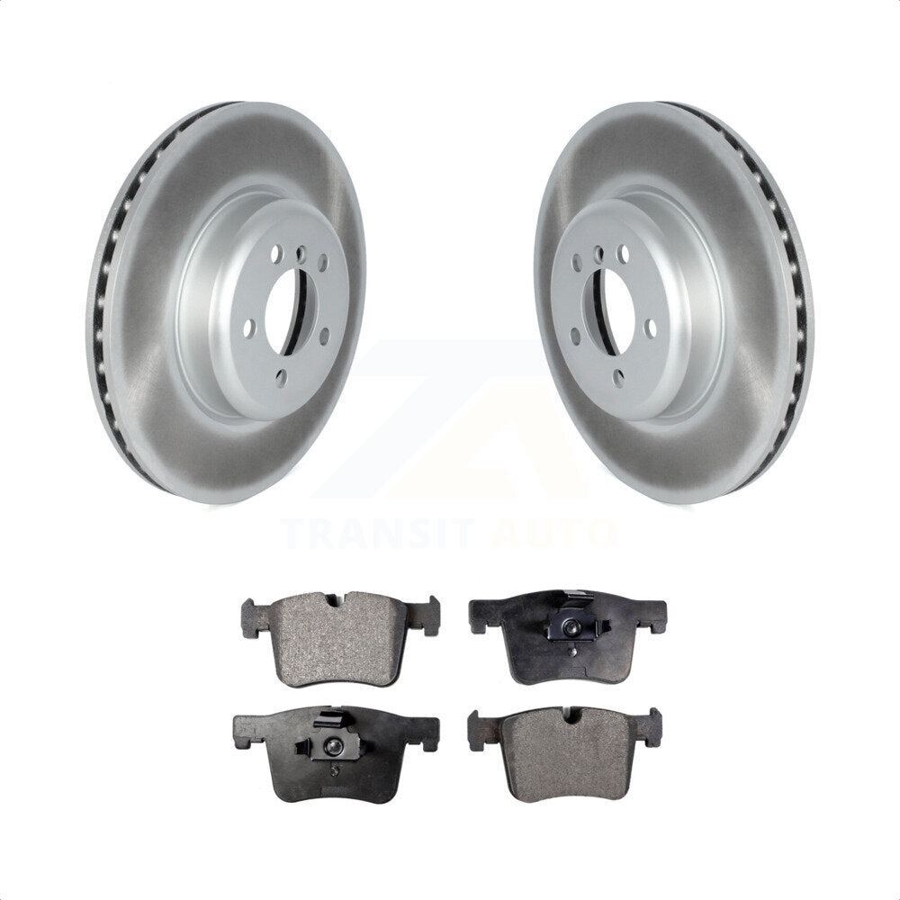 [Avant] Kit de disque (revêtu) et plaquette (semi-métallique) de frein pour 2018-2019 BMW 330i GT xDrive avec 370mm Diameter Rotor KGF-102569 par Transit Auto