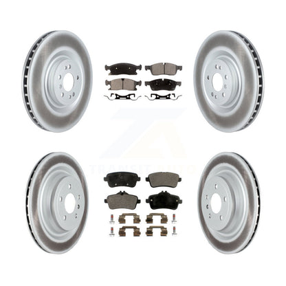 [Avant + Arrière] Kit de disque (revêtu) et plaquette (semi-métallique) de frein pour Mercedes-Benz GLS450 GL450 GL350 ML400 ML250 KGF-102575