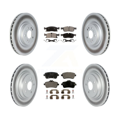 [Avant + Arrière] Kit de disque (revêtu) et plaquette (semi-métallique) de frein pour 2016-2017 Mercedes-Benz GLE400 avec AMG Package KGF-102577