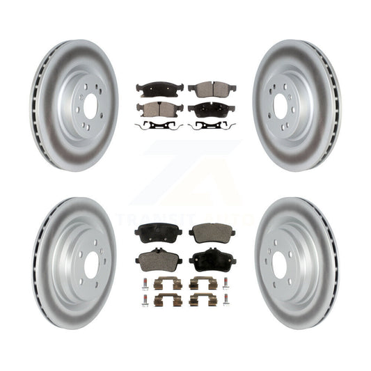 [Avant + Arrière] Kit de disque (revêtu) et plaquette (semi-métallique) de frein pour 2016-2017 Mercedes-Benz GLE400 avec AMG Package KGF-102577
