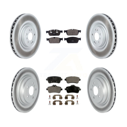 [Avant + Arrière] Kit de disque (revêtu) et plaquette (semi-métallique) de frein pour 2017-2018 Mercedes-Benz GLE550e avec AMG Package KGF-102581
