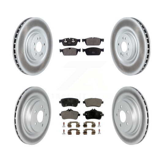 [Avant + Arrière] Kit de disque (revêtu) et plaquette (semi-métallique) de frein pour 2017-2018 Mercedes-Benz GLE550e avec AMG Package KGF-102581