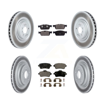 [Avant + Arrière] Kit de disque (revêtu) et plaquette (semi-métallique) de frein pour 2017-2018 Mercedes-Benz GLE550e avec AMG Package KGF-102582