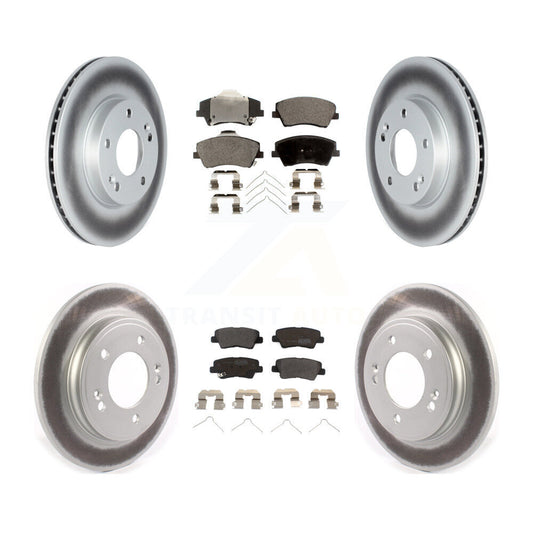 [Avant + Arrière] Kit de disque (revêtu) et plaquette (semi-métallique) de frein pour Kia Niro Hyundai Ioniq KGF-102586