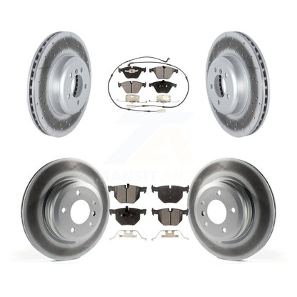 [Avant + Arrière] Kit de disque (revêtu) et plaquette (semi-métallique) de frein pour 2012 BMW 335i Convertible Coupe avec Blue Painted Calipers KGF-102587