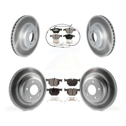 [Avant + Arrière] Kit de disque (revêtu) et plaquette (semi-métallique) de frein pour 2012 BMW 335i Convertible Coupe avec Blue Painted Calipers KGF-102588