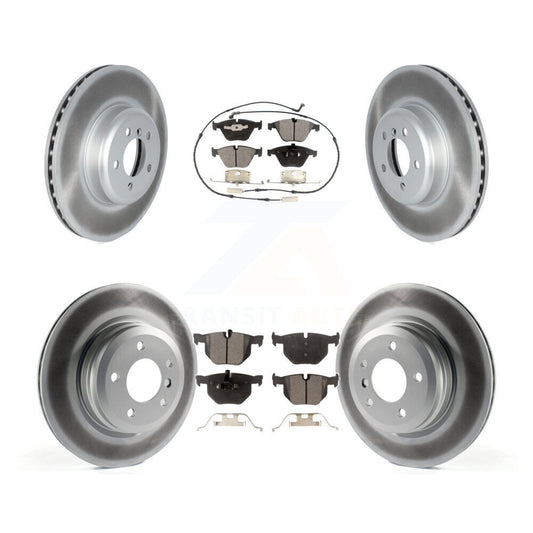 [Avant + Arrière] Kit de disque (revêtu) et plaquette (semi-métallique) de frein pour 2012 BMW 335i Convertible Coupe avec Blue Painted Calipers KGF-102588