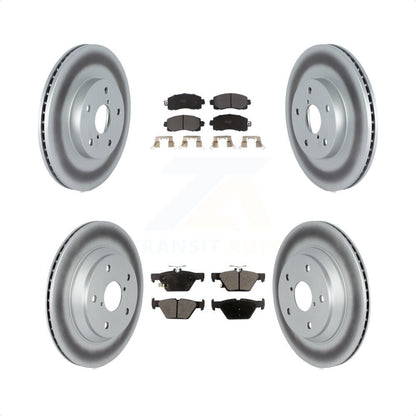 [Avant + Arrière] Kit de disque (revêtu) et plaquette (semi-métallique) de frein pour Subaru Forester KGF-102595 par Transit Auto