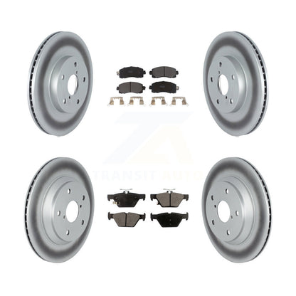 [Avant + Arrière] Kit de disque (revêtu) et plaquette (semi-métallique) de frein pour Subaru Forester KGF-102595