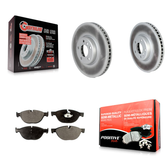 [Avant] Kit de disque (revêtu) et plaquette (semi-métallique) de frein pour BMW 550i xDrive 650i 740Li 740i 535i GT Gran Coupe 740Ld ActiveHybrid 7 KGF-102603