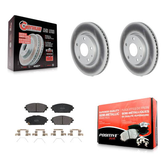[Avant] Kit de disque (revêtu) et plaquette (semi-métallique) de frein pour Mazda 3 KGF-102621