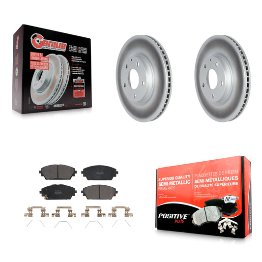 [Avant] Kit de disque (revêtu) et plaquette (semi-métallique) de frein pour Mazda 3 KGF-102622