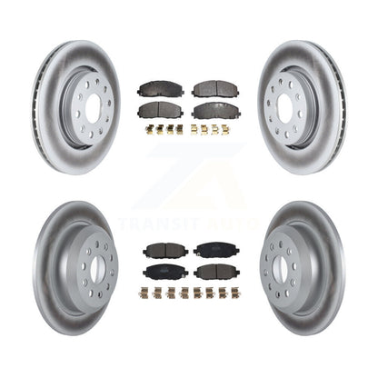 [Avant + Arrière] Kit de disque (revêtu) et plaquette (semi-métallique) de frein pour 2018-2021 Jeep Wrangler Rubicon avec Heavy Duty Brakes Code BR2 & BR6 KGF-102639