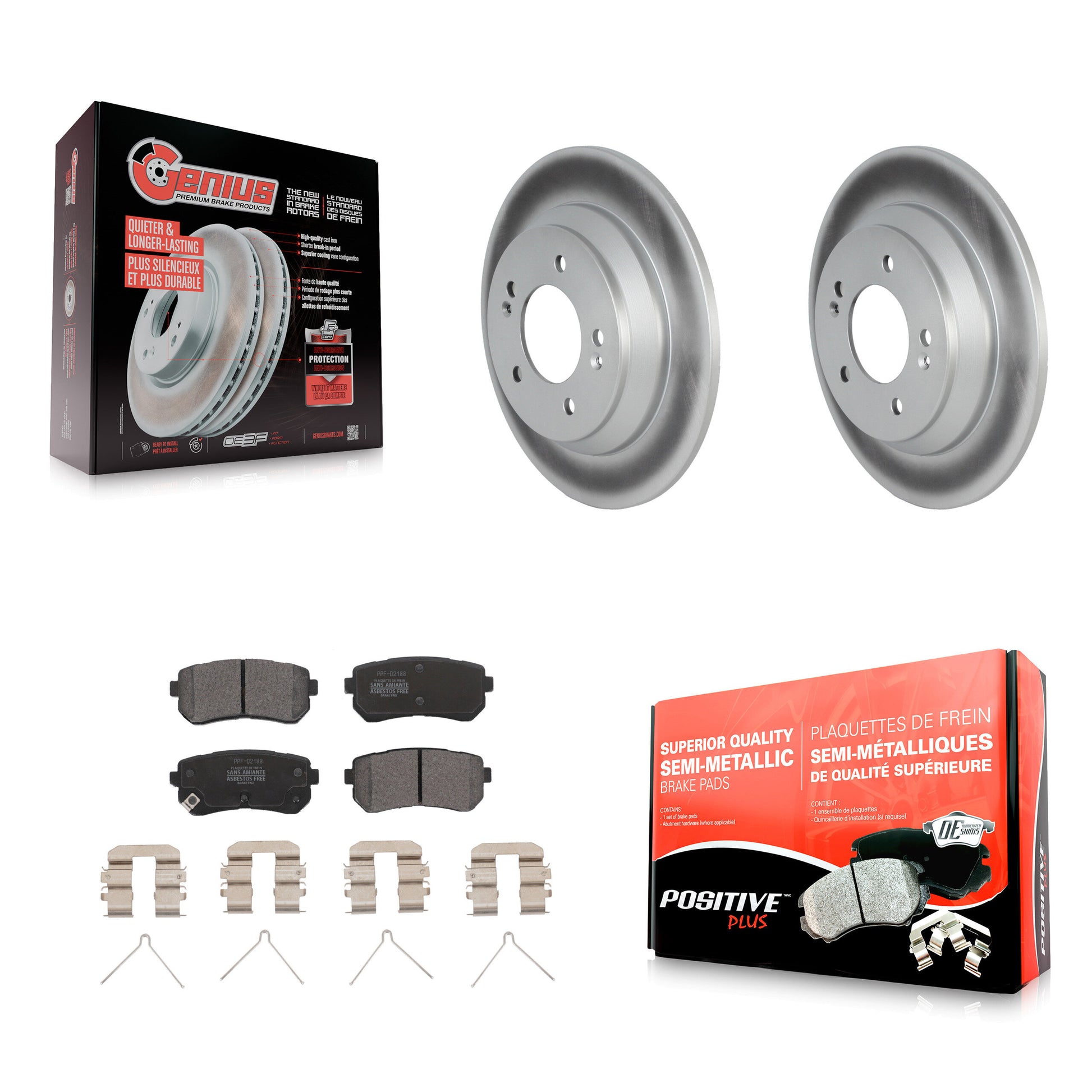 [Arrière] Disque et plaquette de frein pour Hyundai Kona KGF-102646