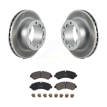[Arrière] Kit de disque (revêtu) et plaquette (semi-métallique) de frein pour Mercedes-Benz Sprinter 3500 3500XD avec Dual Wheels KGF-102652 par Transit Auto