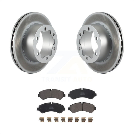 [Arrière] Kit de disque (revêtu) et plaquette (semi-métallique) de frein pour Mercedes-Benz Sprinter 3500 3500XD avec Dual Wheels KGF-102652 par Transit Auto