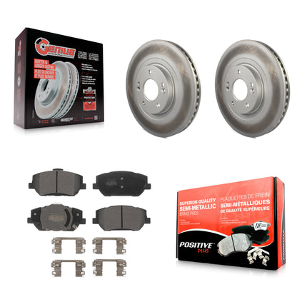 [Avant] Kit de disque (revêtu) et plaquette (semi-métallique) de frein pour 2019-2020 Hyundai Santa Fe KGF-102666