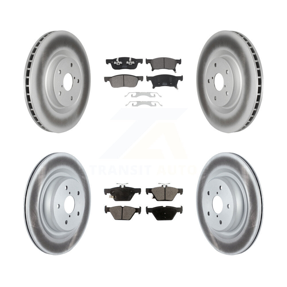 [Avant + Arrière] Kit de disque (revêtu) et plaquette (semi-métallique) de frein pour 2019-2022 Subaru Ascent KGF-102680