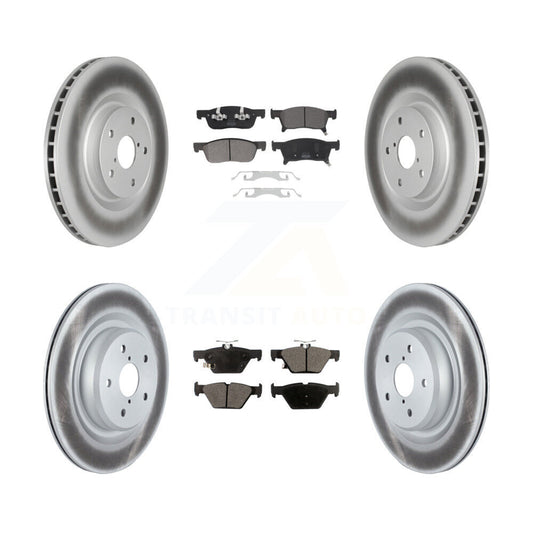[Avant + Arrière] Kit de disque (revêtu) et plaquette (semi-métallique) de frein pour 2019-2022 Subaru Ascent KGF-102680
