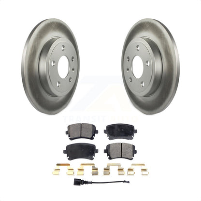 [Arrière] Kit de disque (revêtu) et plaquette (semi-métallique) de frein pour 2008 Audi A4 Quattro avec 300mm Diameter Rotor KGF-102681 par Transit Auto