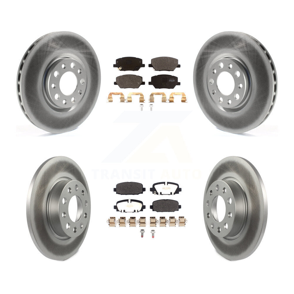 [Avant + Arrière] Kit de disque (revêtu) et plaquette (semi-métallique) de frein pour Jeep Compass KGF-102698