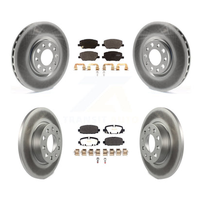 [Avant + Arrière] Kit de disque (revêtu) et plaquette (semi-métallique) de frein pour Jeep Compass KGF-102698