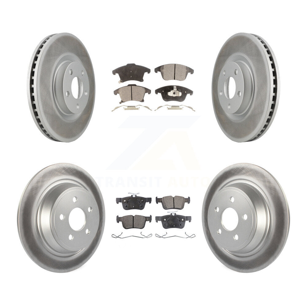 [Avant + Arrière] Kit de disque (revêtu) et plaquette (semi-métallique) de frein pour 2019-2020 Ford Police Responder Hybrid SSV Plug-In KGF-102705