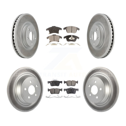 [Avant + Arrière] Kit de disque (revêtu) et plaquette (semi-métallique) de frein pour 2019-2020 Ford Police Responder Hybrid SSV Plug-In KGF-102705