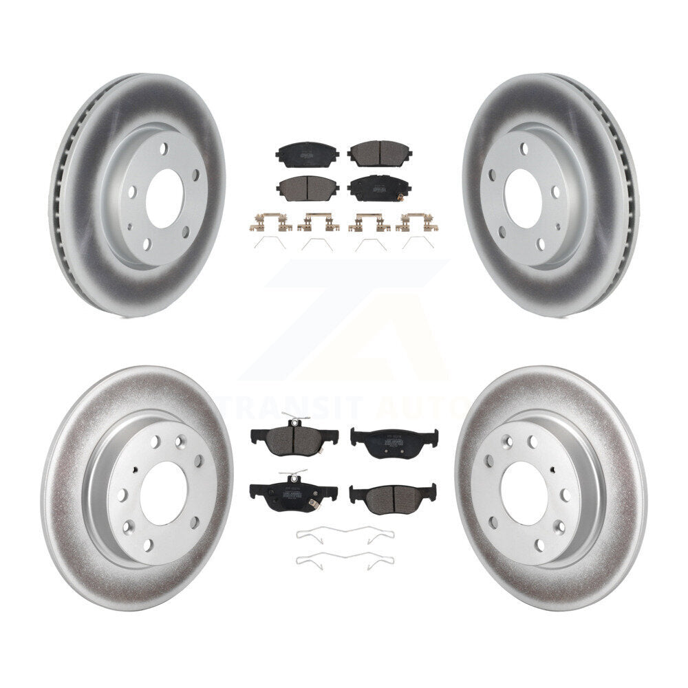 [Avant + Arrière] Kit de disque (revêtu) et plaquette (semi-métallique) de frein pour Mazda 3 KGF-102707