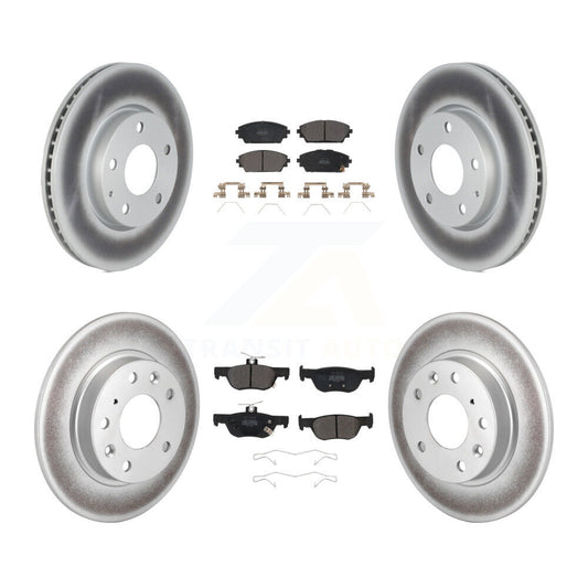 [Avant + Arrière] Kit de disque (revêtu) et plaquette (semi-métallique) de frein pour Mazda 3 KGF-102707
