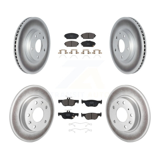 [Avant + Arrière] Kit de disque (revêtu) et plaquette (semi-métallique) de frein pour Mazda 3 KGF-102708