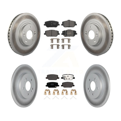 [Avant + Arrière] Kit de disque (revêtu) et plaquette (semi-métallique) de frein pour 2019-2020 Hyundai Santa Fe KGF-102709