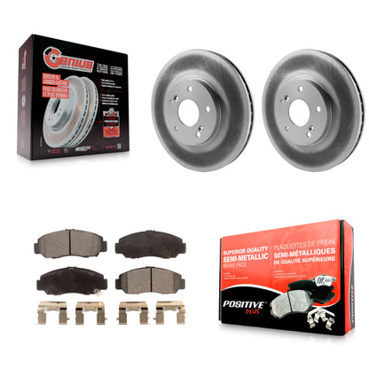 [Avant] Kit de disque (revêtu) et plaquette (semi-métallique) de frein pour Honda Accord KGF-102715
